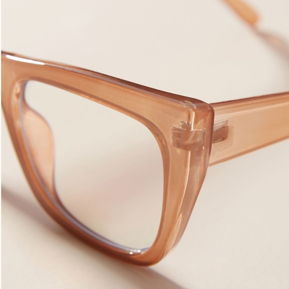 NWT! Anthropology Tracey Blue Light Glasses - Picture 2 of 3
